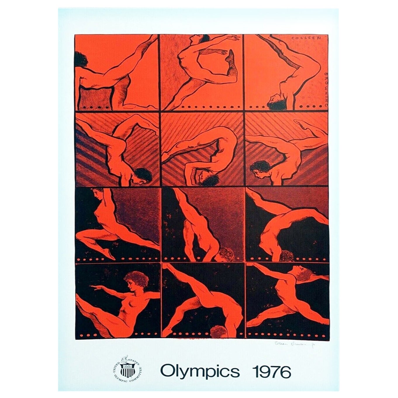 Olympische Spiele 1976 in Montreal - Colleen Browning Original Vintage Poster