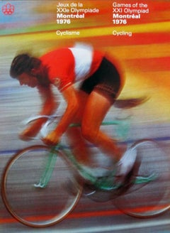 Juegos Olímpicos de Montreal de 1976 - Ciclismo. Cartel original de COJO