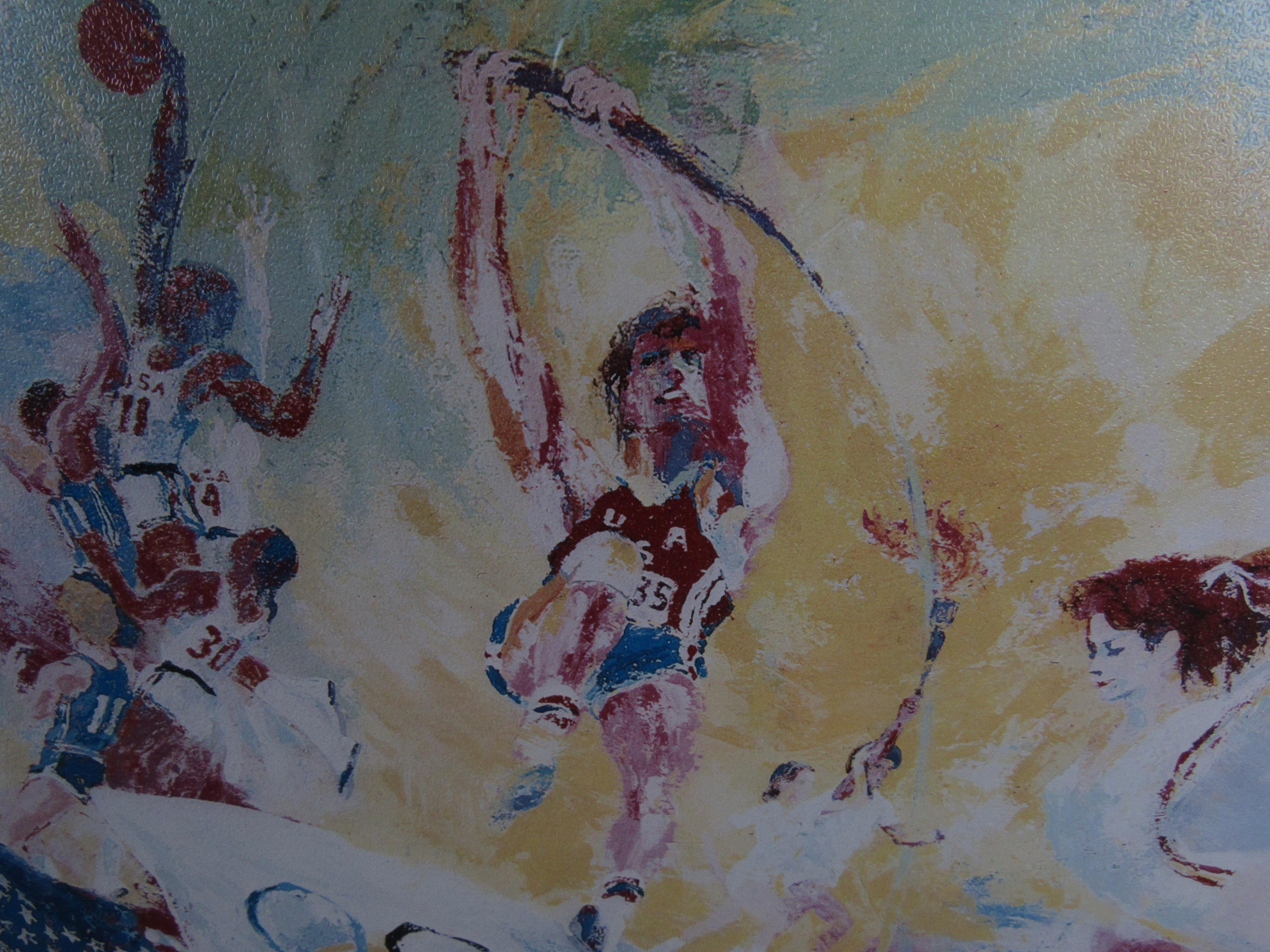Expressionist 1976 Montreal Olympics by LeRoy Neiman For Sale