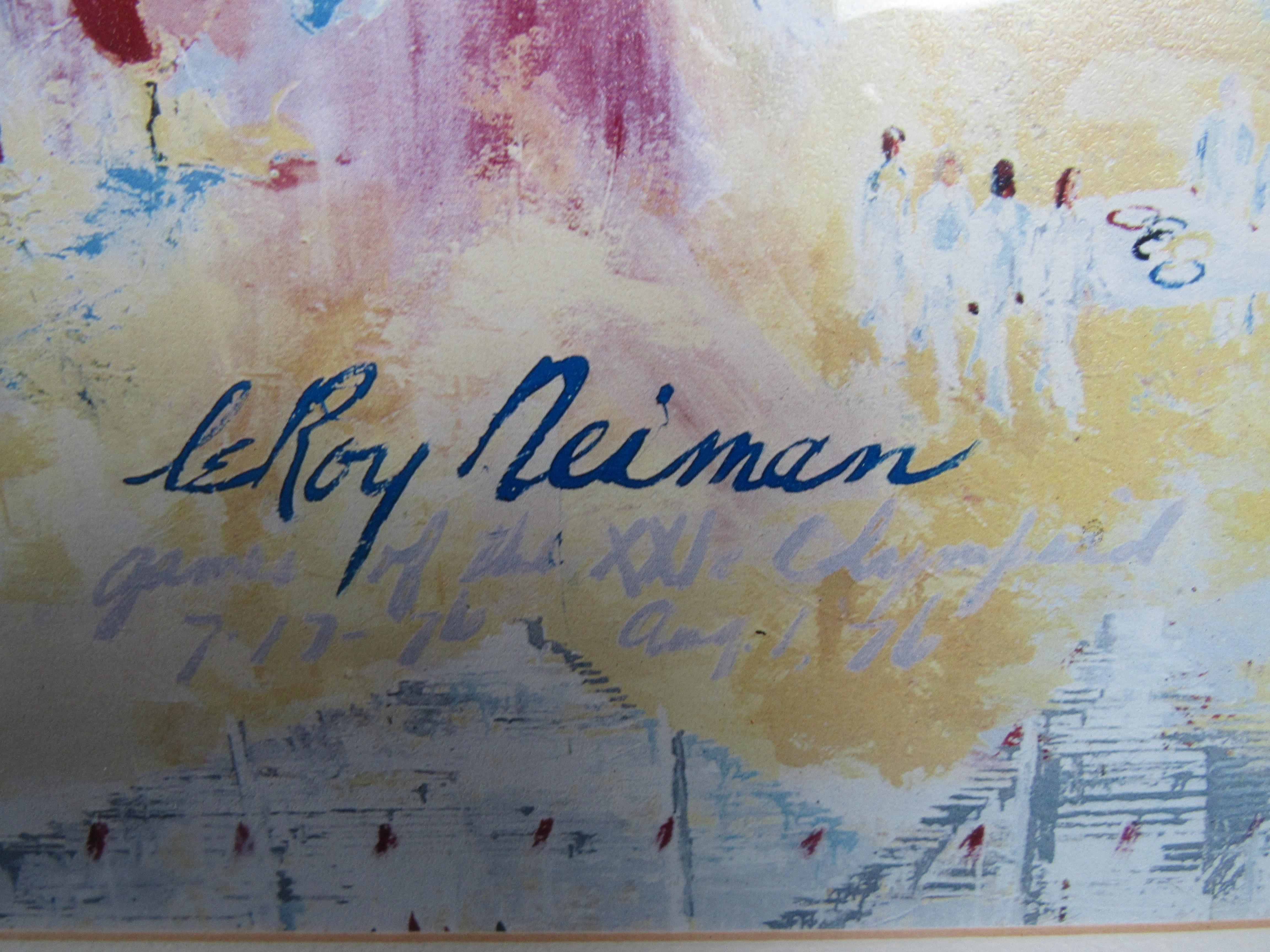 American 1976 Montreal Olympics by LeRoy Neiman For Sale