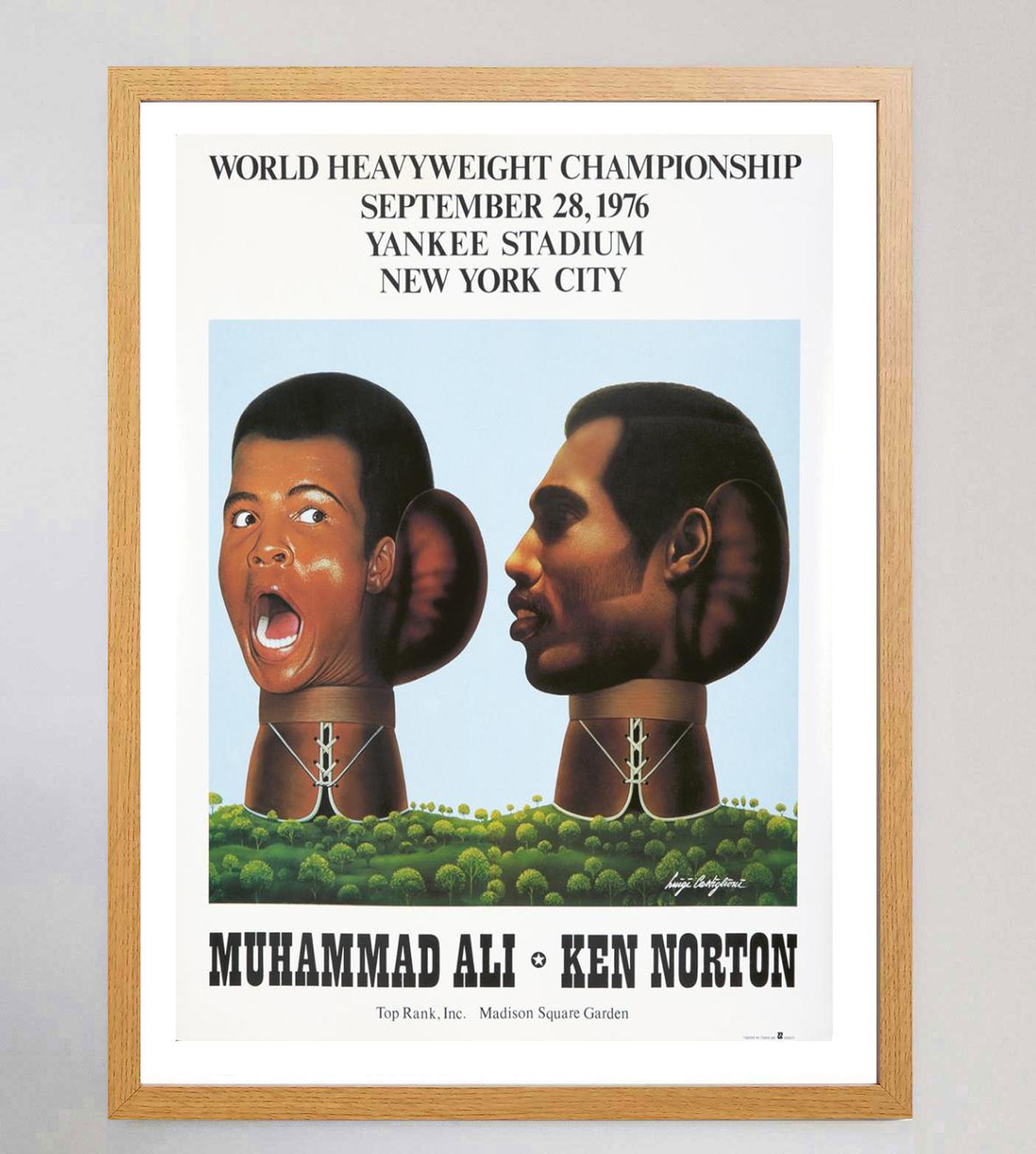 Italian 1976 Muhammad Ali vs Ken Norton Original Vintage Poster For Sale