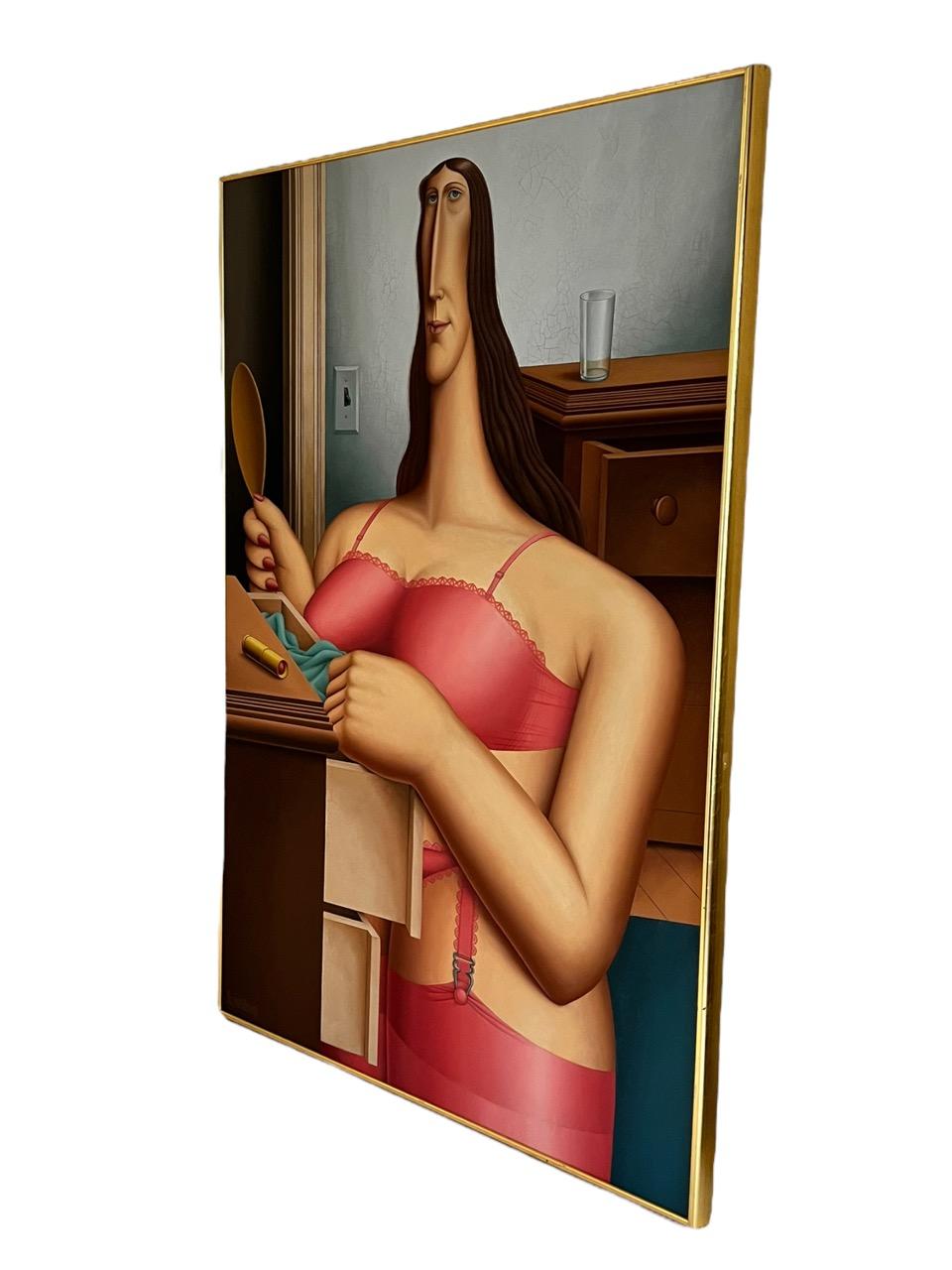 1976 Óleo sobre lienzo del artista Roy Carruthers en venta 8