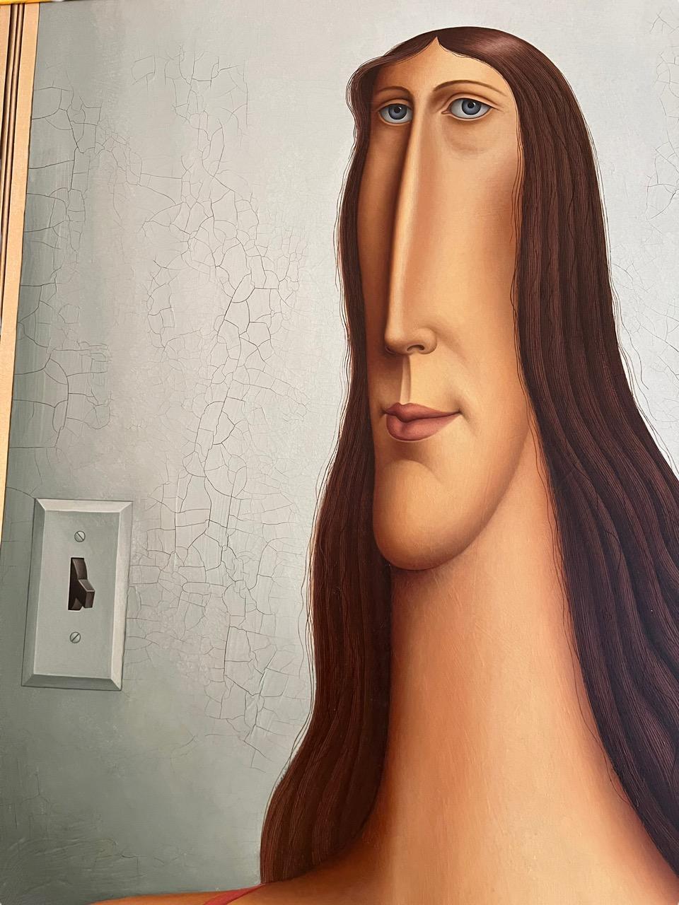 1976 Óleo sobre lienzo del artista Roy Carruthers Lienzo en venta