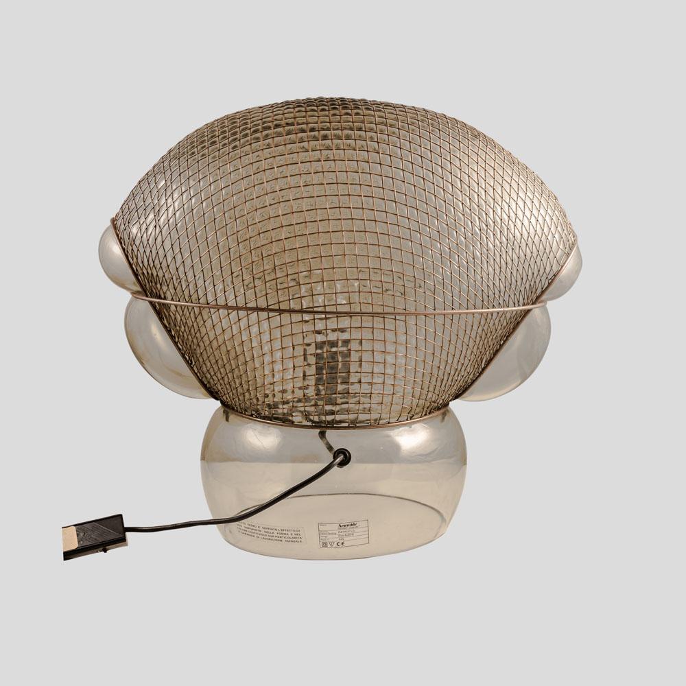 1976 Patroclo-Lampe, Italienisches Design von Gae Aulenti für Artemide, Bronzeglas, Metall, Bronze und Metall (Ende des 20. Jahrhunderts) im Angebot