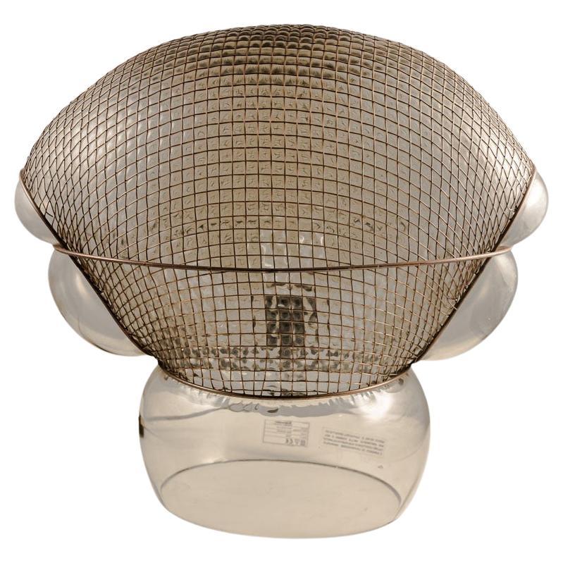 1976 Patroclo Lamp Italian Design by Gae Aulenti for Artemide bronze Glass Metal For Sale