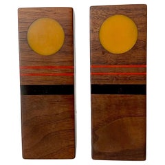 1976 Robert Theown Handcraft California Studio Salt & Pepper Shakers (salière et poivrière)