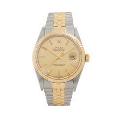 Vintage 1976 Rolex Datejust Steel & Yellow Gold 16013 Wristwatch