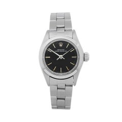 Used 1976 Rolex Oyster Perpetual Stainless Steel 6718 Wristwatch