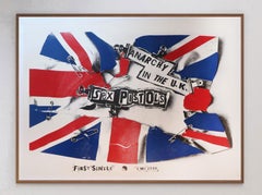 1976 Sex Pistols - Anarchy In The U.K. Manifesto originale d'epoca