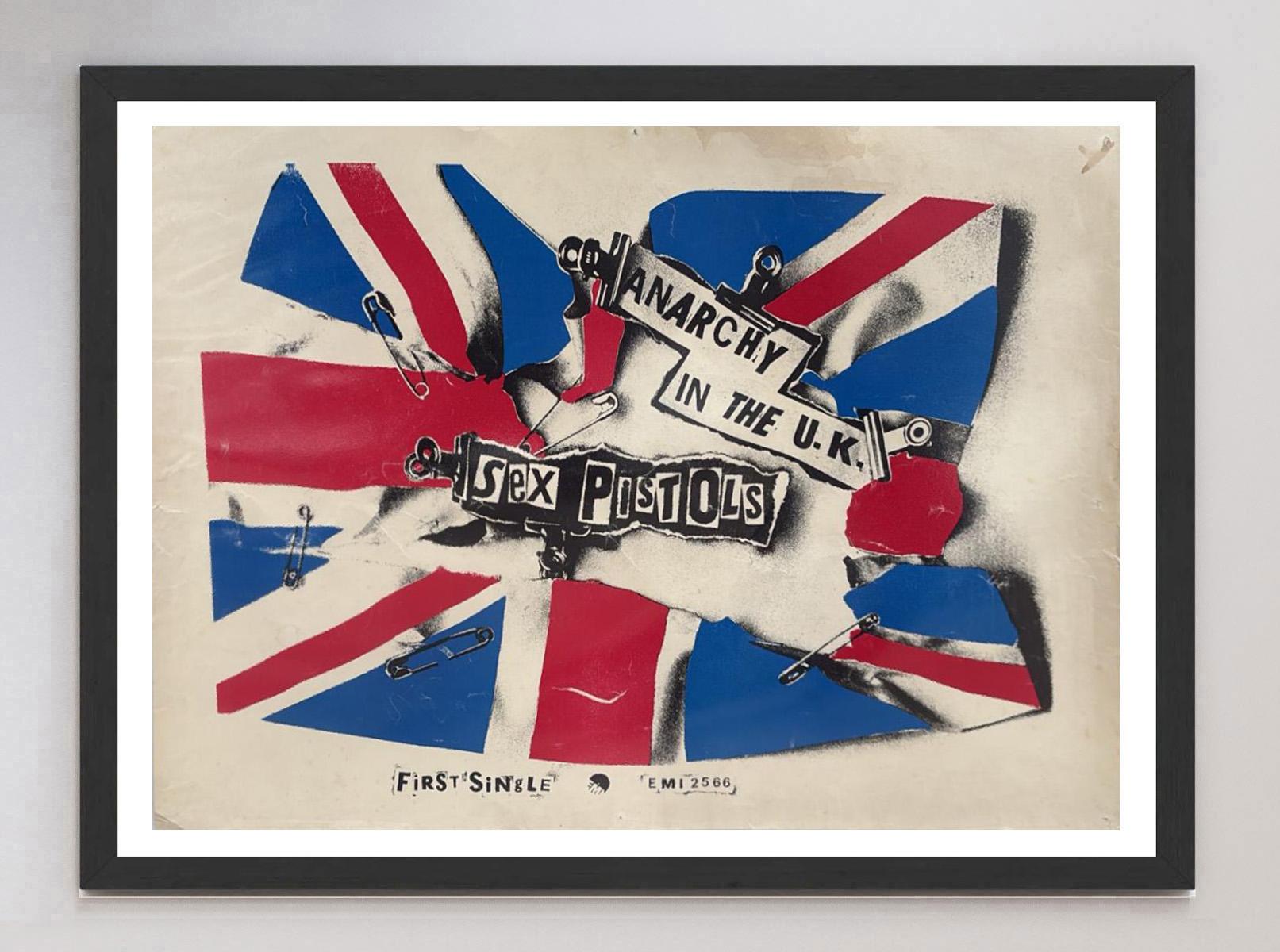 1976 Sex Pistols - Anarchy In The K.K. Original Vintage Poster (Britisch) im Angebot