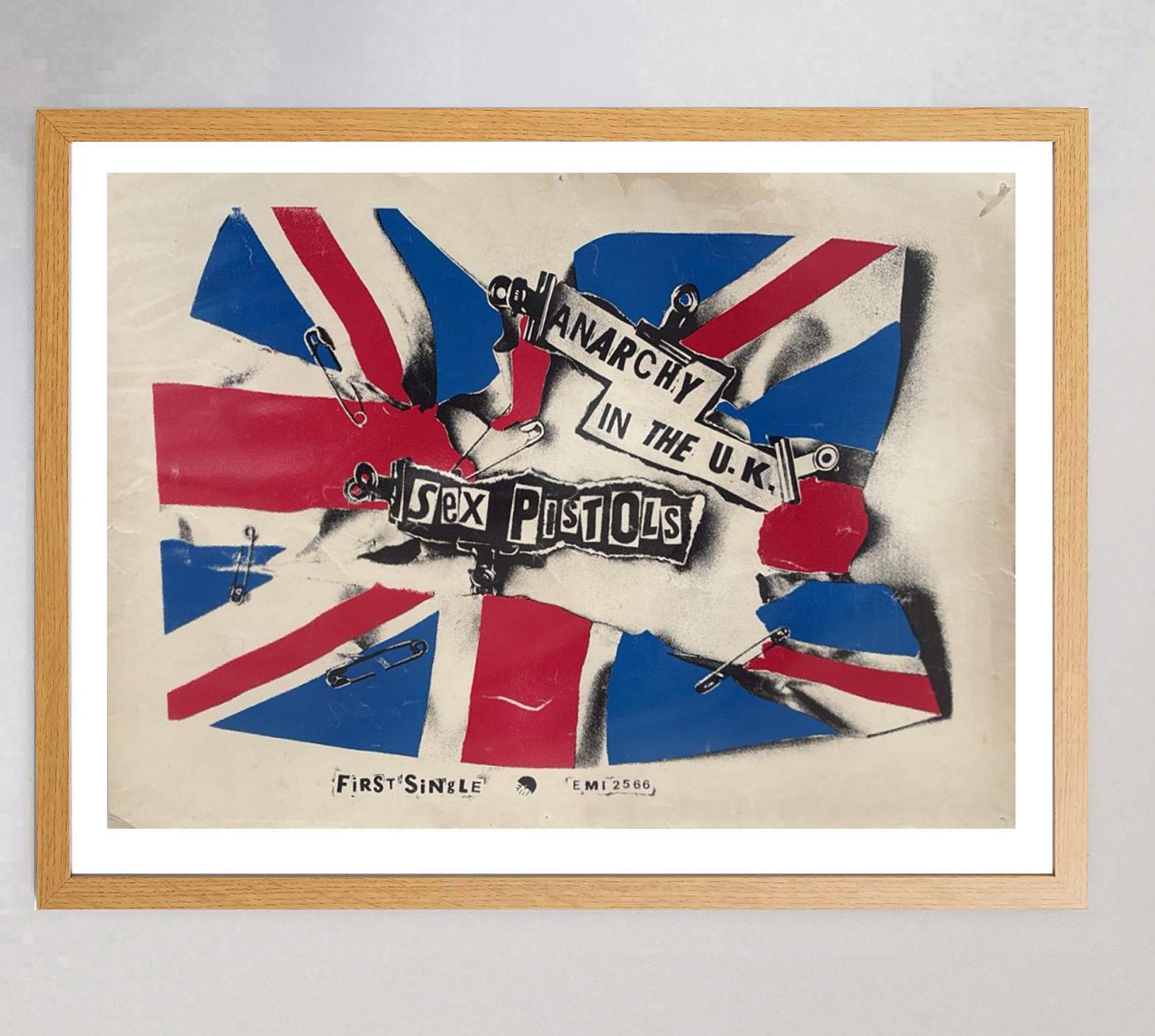 1976 Sex Pistols - Anarchy In The K.K. Original Vintage Poster (Ende des 20. Jahrhunderts) im Angebot