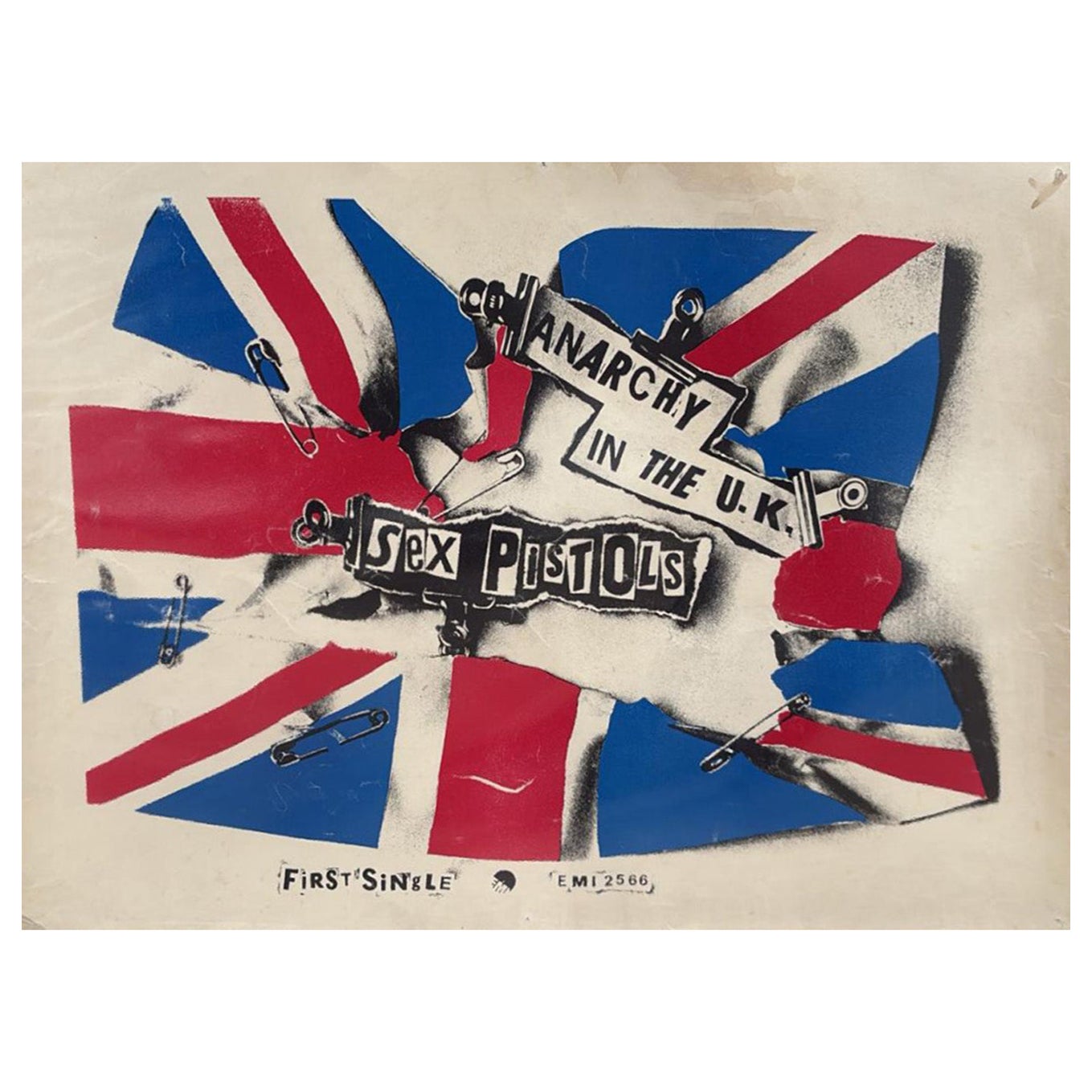 1976 Sex Pistols - Anarchy In The K.K. Original Vintage Poster im Angebot