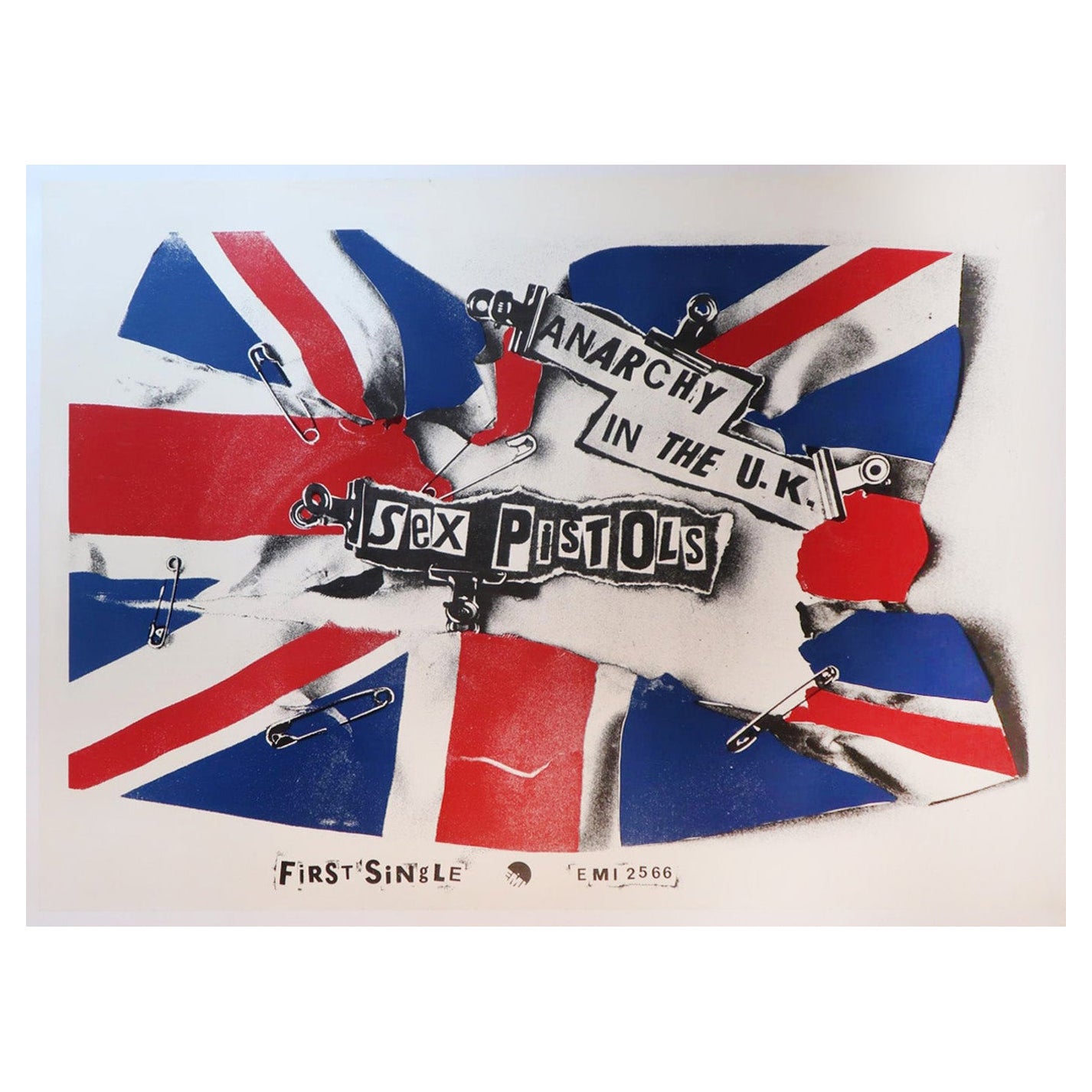 1976 Sex Pistols - Anarchy In The K.K. Original Vintage Poster
