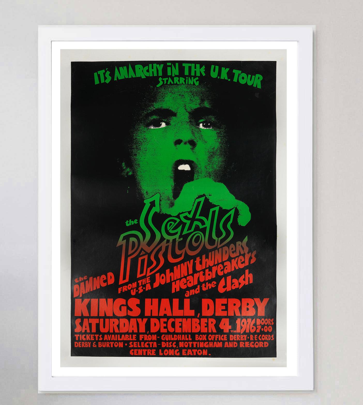 British 1976 Sex Pistols - Anarchy In The U.K. Tour Original Vintage Poster For Sale