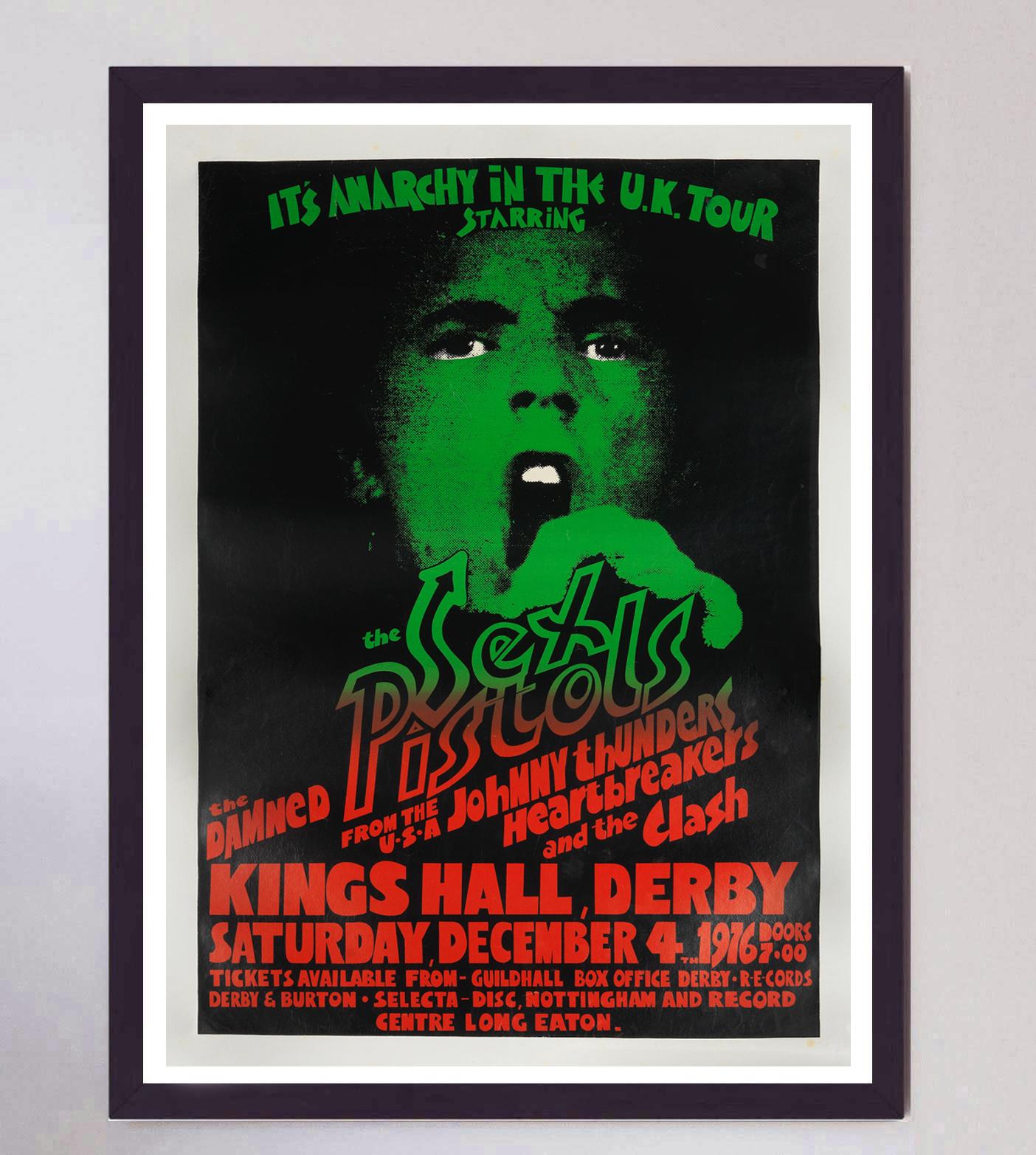1976 Sex Pistols - Anarchy In The U.K. Tour Original Vintage Poster In Good Condition For Sale In Winchester, GB