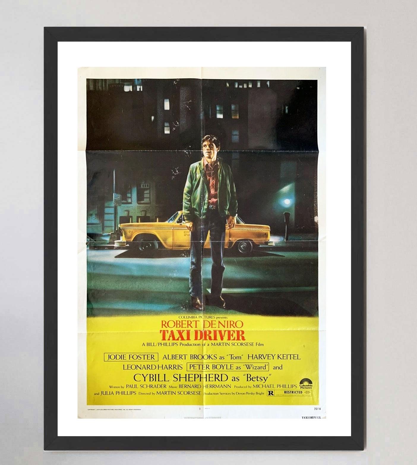 1976 Taxi Driver Original Vintage Poster Bon état - En vente à Winchester, GB
