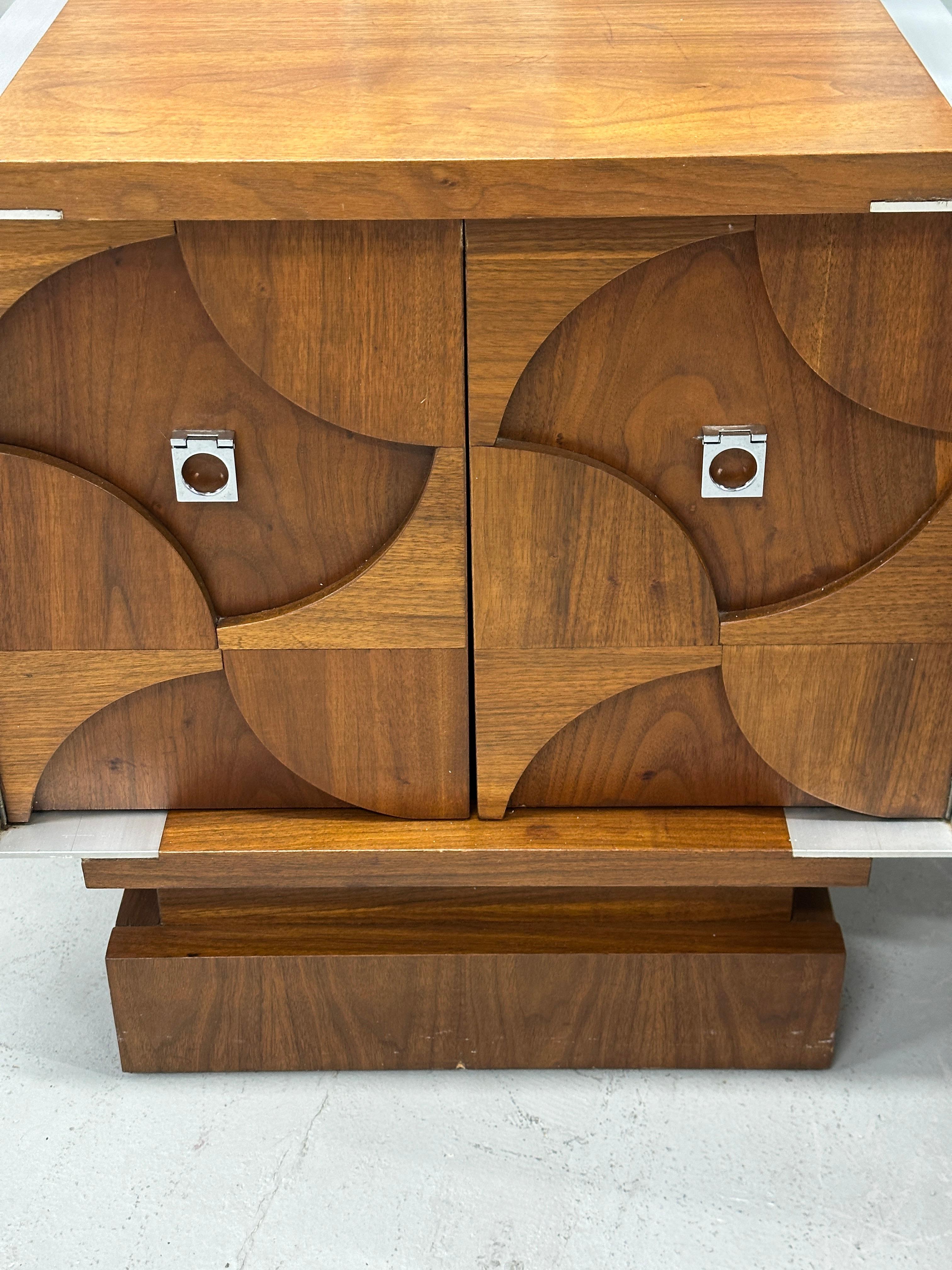 Late 20th Century 1976 Tobago Furniture Brutalist Nightstands For Sale