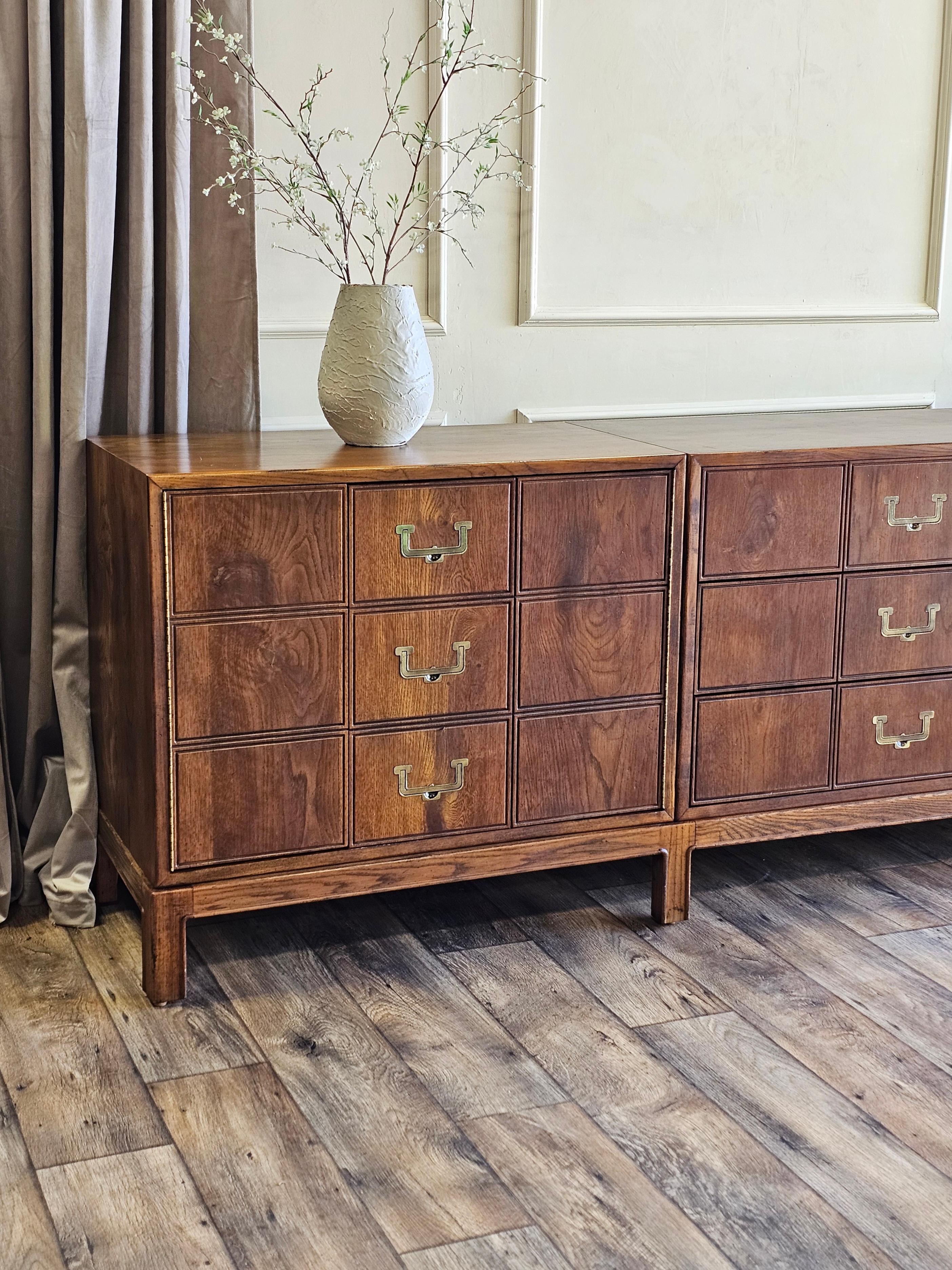 1976 Vintage Henredon Artefacts Modular Triple Chest Credenza 3