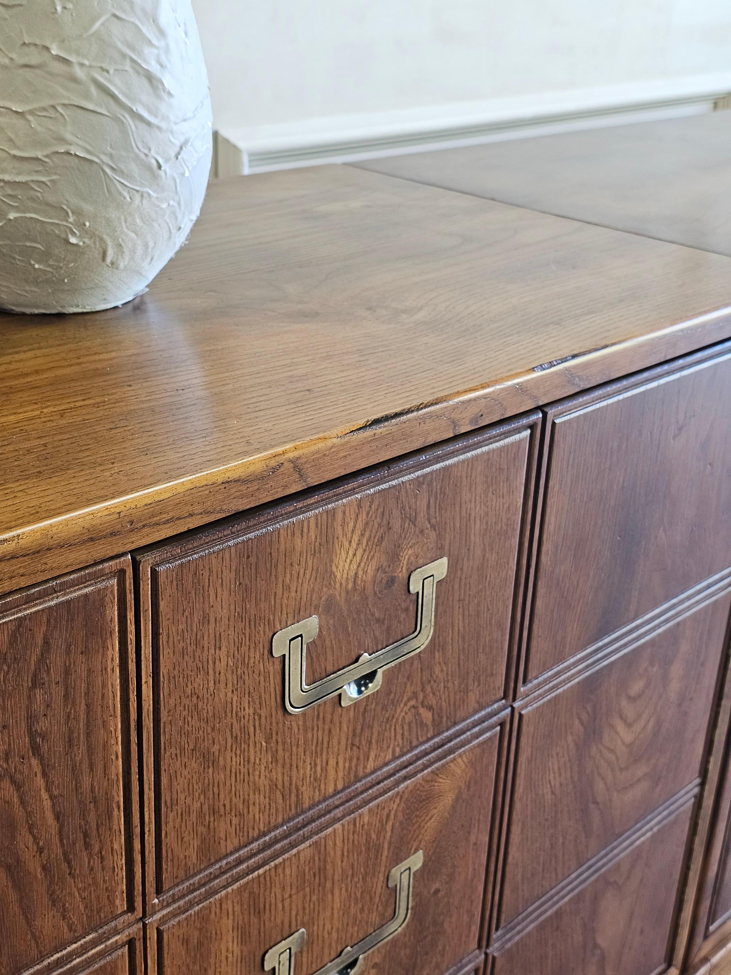 1976 Vintage Henredon Artefacts Modular Triple Chest Credenza 1