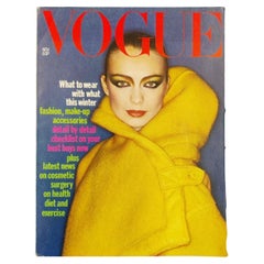 Vintage 1976 Vogue - Cover Vibeke Knudsen by David Bailey