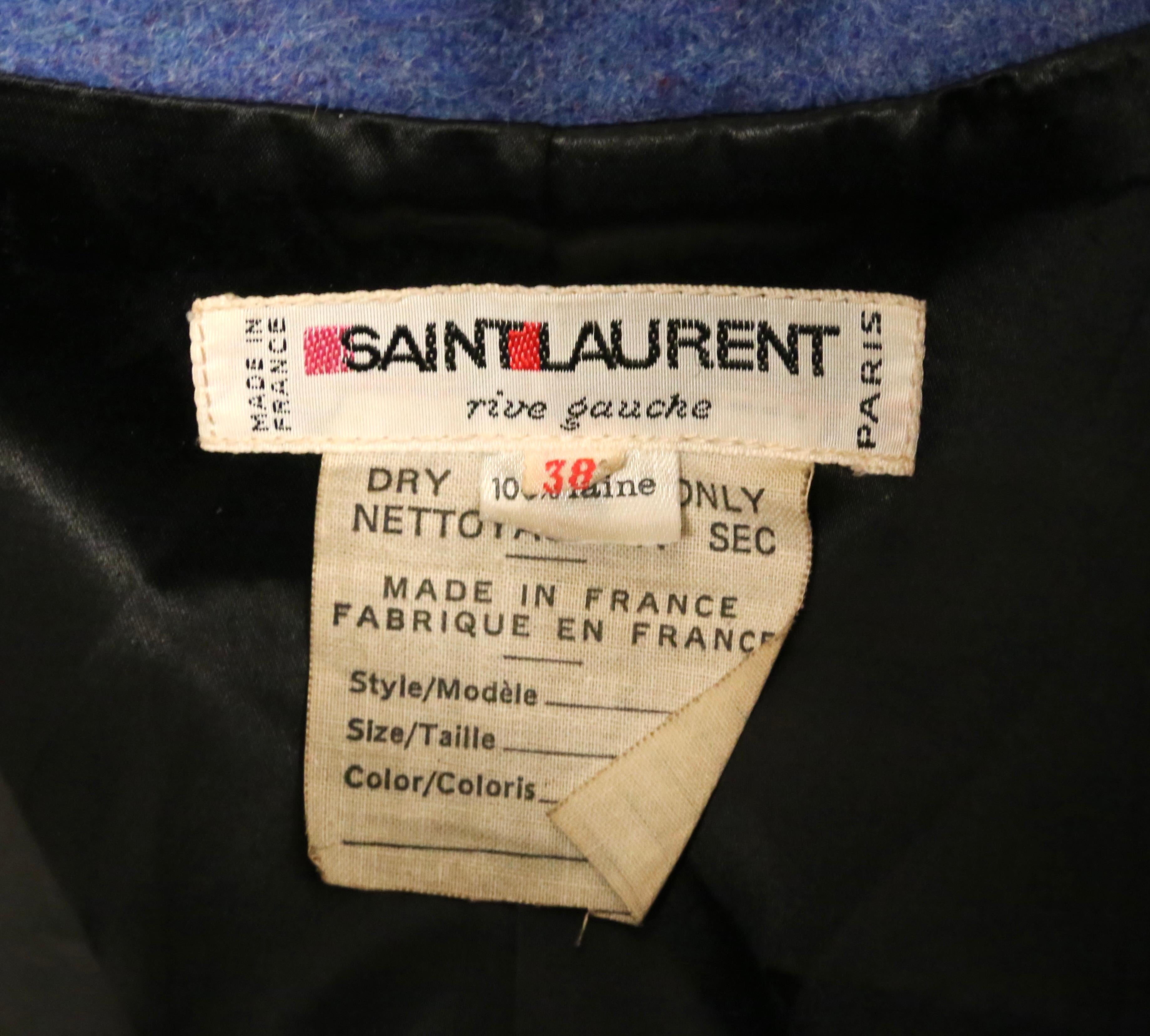 1976 YVES SAINT LAURENT 'opéras - ballets Russes' Wollmantel mit geflochtenen Besätzen 5
