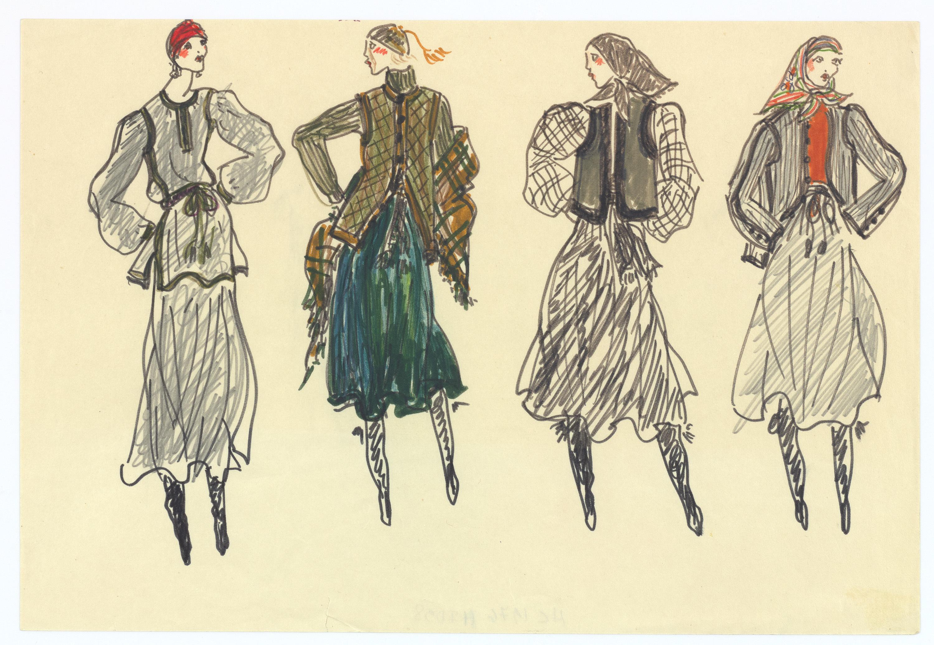 1976 YVES SAINT LAURENT 'Russian collection' striped wool coat 5