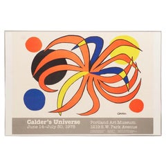 1977 Alexander Calder Exhibition Poster "Calder's Universe"