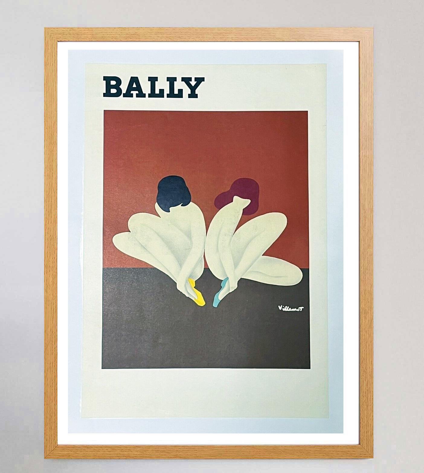 Swiss 1977 Bally - Lotus Original Vintage Poster For Sale