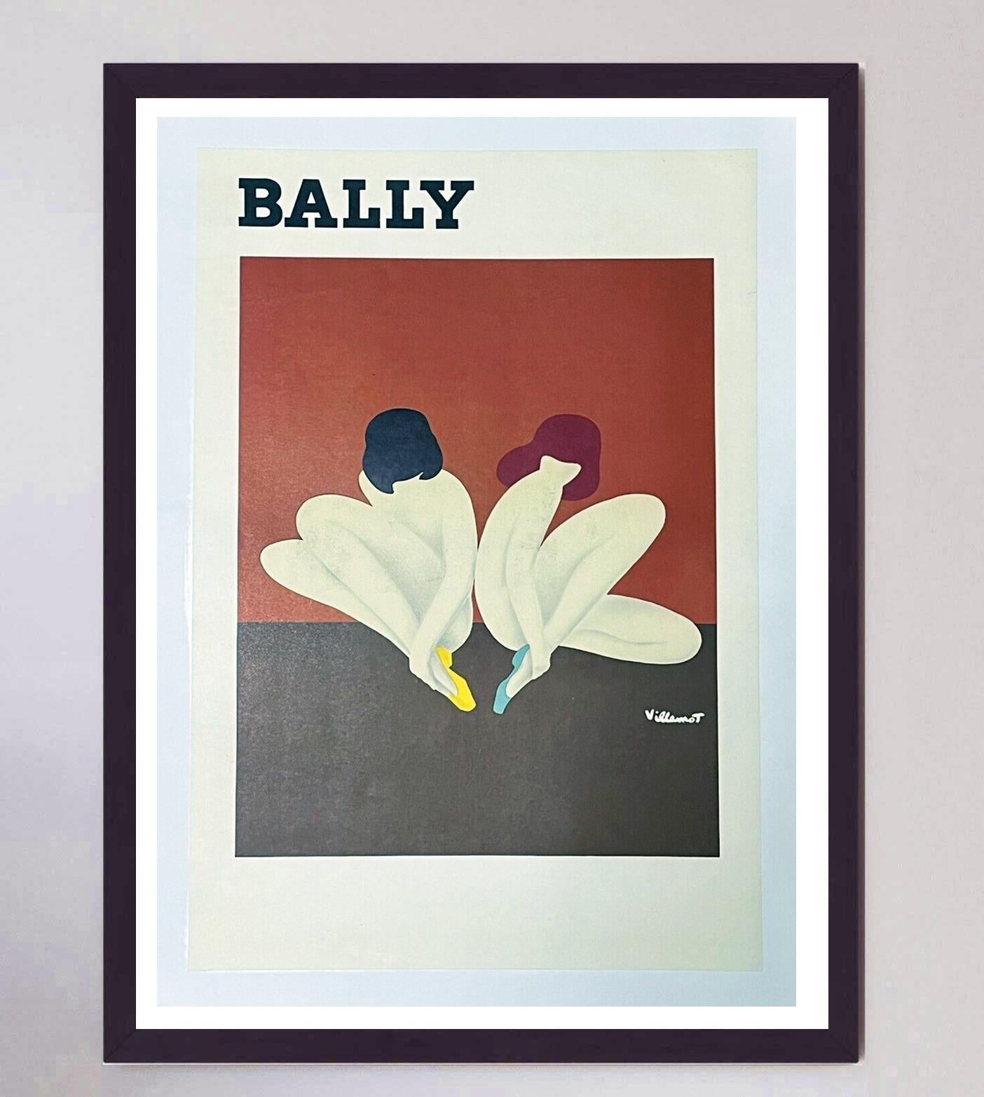 1977 Bally - Lotus Original Vintage-Poster, Original-Vintage (Ende des 20. Jahrhunderts) im Angebot