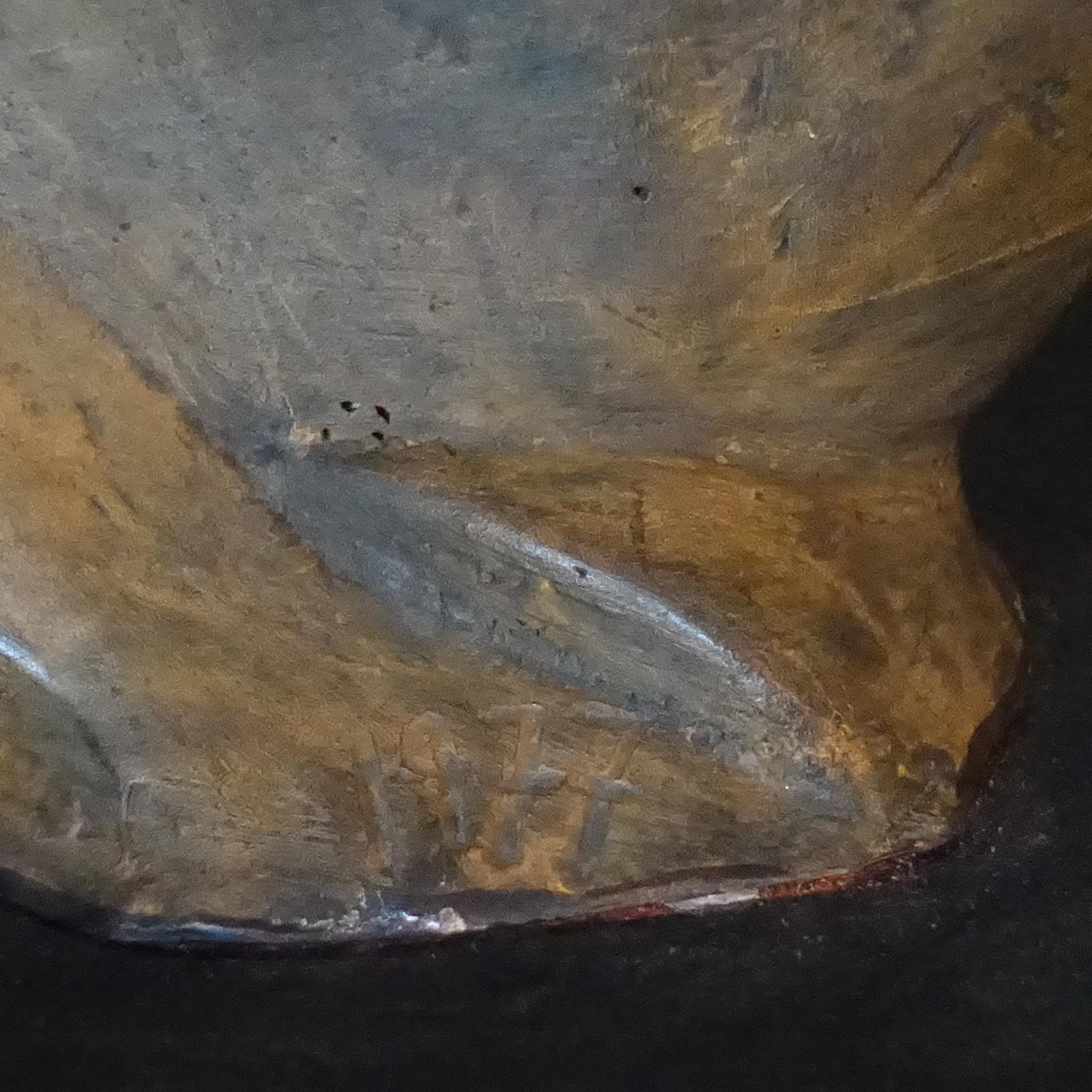 1977 Biagio Romeo Bronze Abstract Sculpture, Concrete Base 2