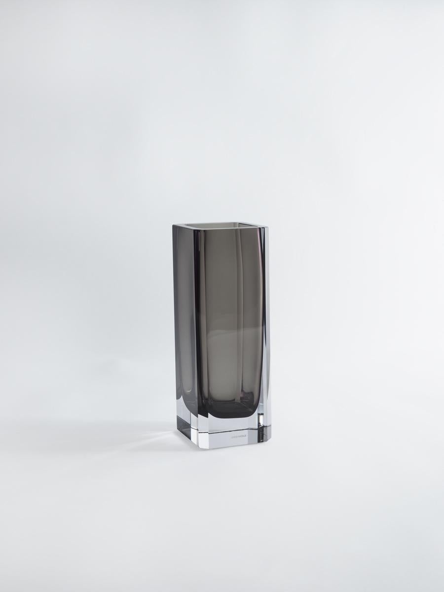 With their clean, minimalist lines, faceted corner detail and sultry colours, 

Greg Natale’s new 1977 vases will make a sophisticated addition to any room.
The vases are part of the Greg Natale Nightlife collection and their name is layered with