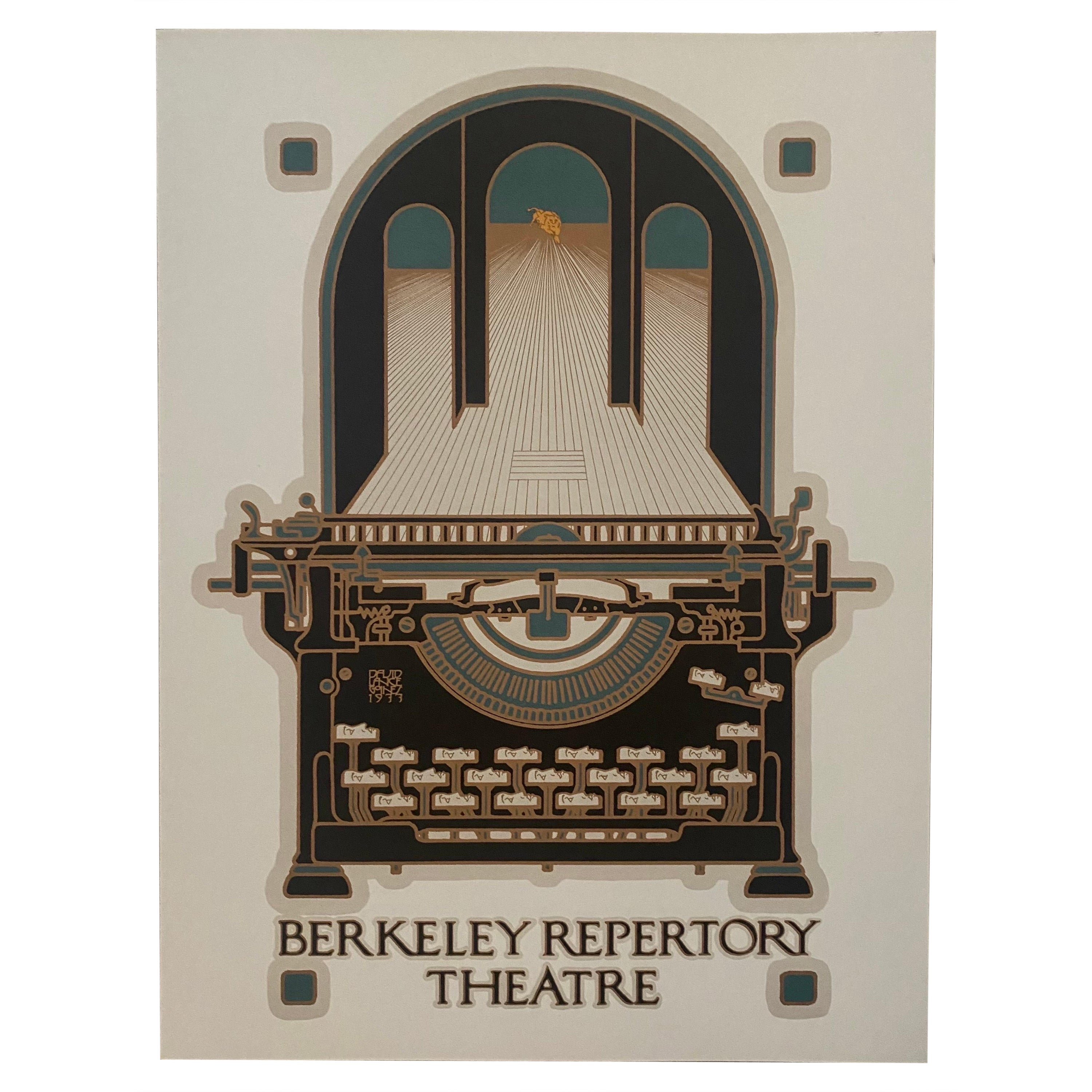 Sérigraphie du « Berkeley Repertory Theatre » de David Lance Goines, 1977 en vente
