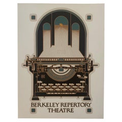 Sérigraphie du « Berkeley Repertory Theatre » de David Lance Goines, 1977