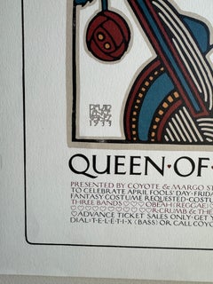 1977 David Lance Goines „Queen Of Hearts Ball“ Umgestaltungslithographie-Druck, David Lance Goines