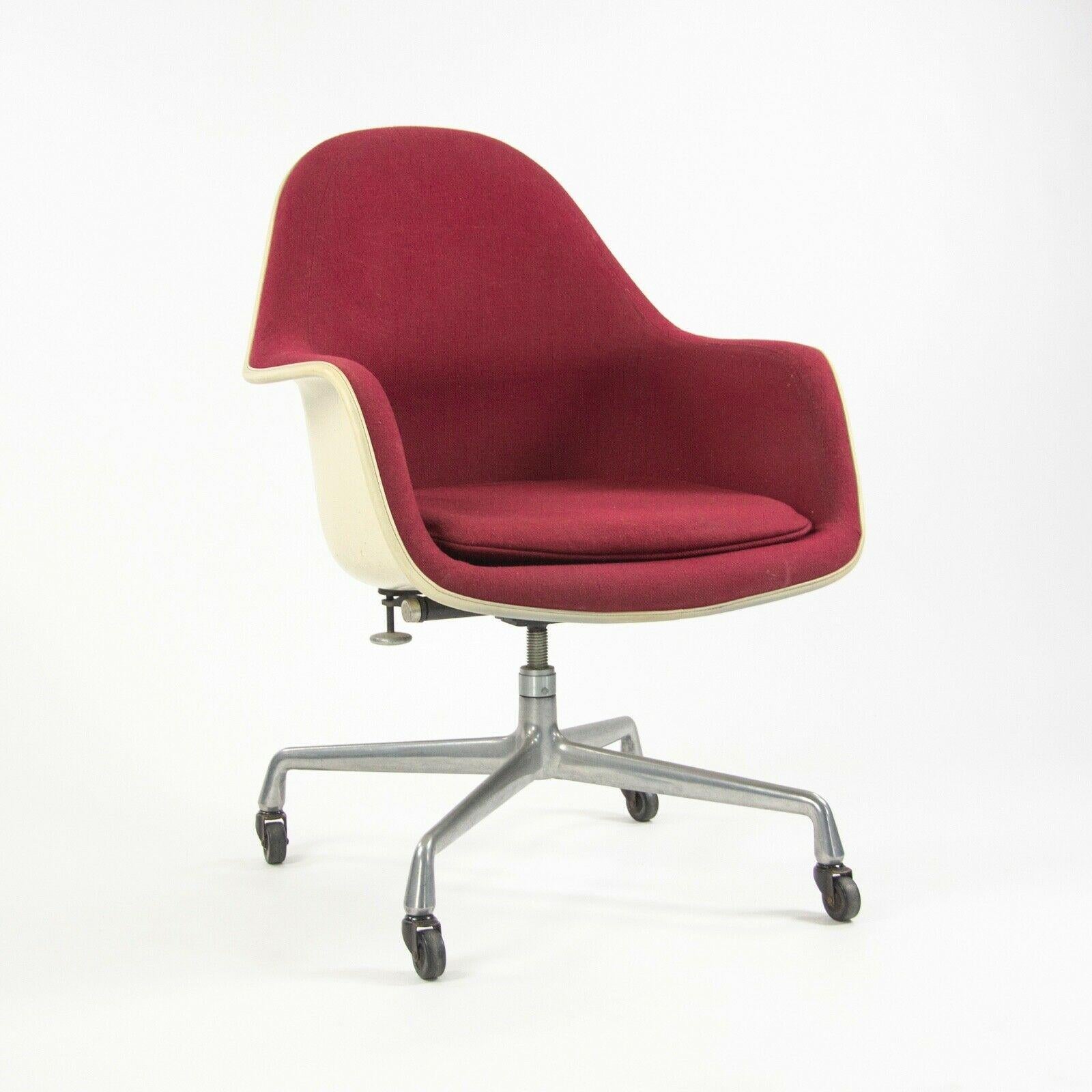 
Listed for sale is a rare and marvelous EC175-8 chair, designed by Charles and Ray Eames, produced by Herman Miller. This is one of the more unique and later Eames designs, building upon the 1950's fiberglass innovations, though suiting different