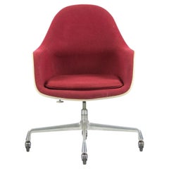 Vintage 1977 Eames Herman Miller EC175 Upholstered Fiberglass Shell Chair