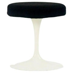 Used 1977 Eero Saarinen for Knoll International Upholstered Pedestal Tulip Stool 152S