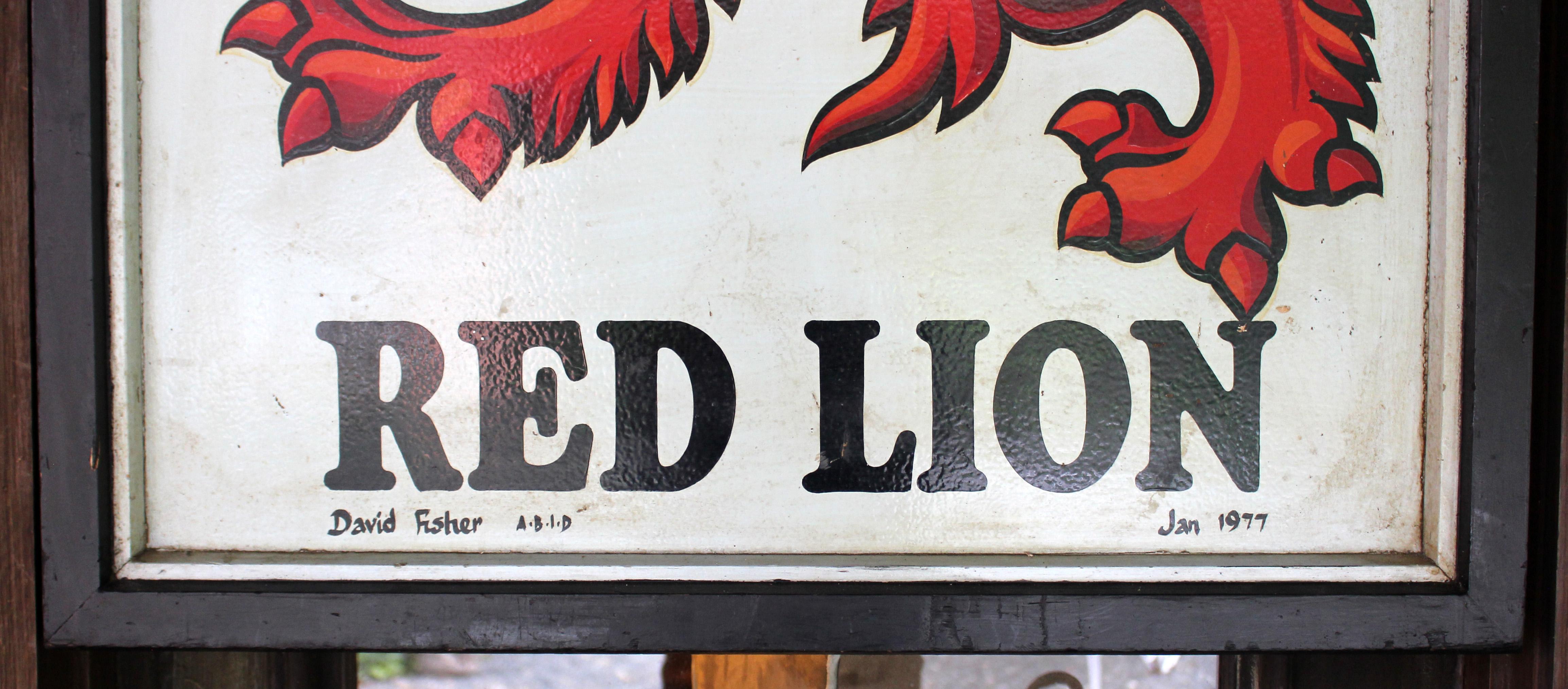 1977 dated & signed English pub sign for the 