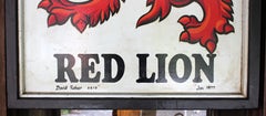 1977 English Pub Sign for the "Red Lion" by David Fisher