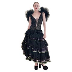 Used 1977 Flamenco Style Corseted Dress worn by Monique Van Vooren