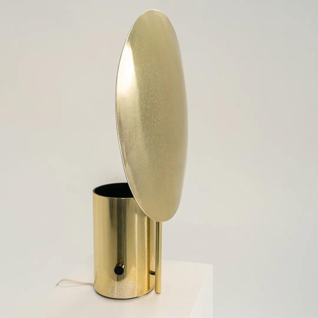 American 1977 George Nelson Half-Nelson Reflector Table Lamp by Koch & Lowy in Brass For Sale
