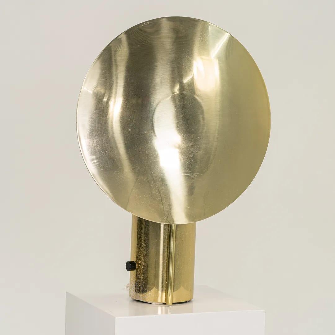 1977 George Nelson Half-Nelson Reflector Table Lamp by Koch & Lowy in Brass For Sale 1