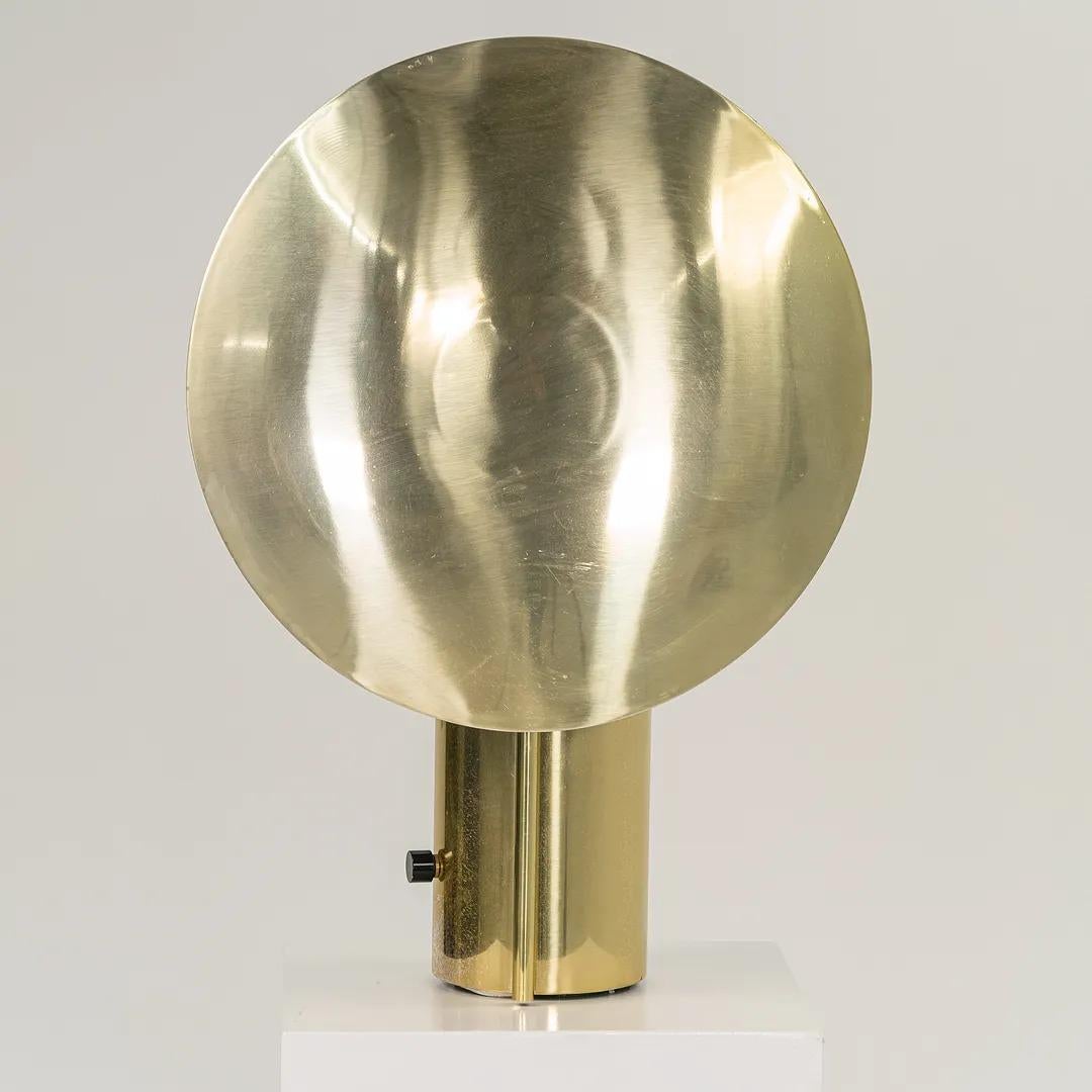 1977 George Nelson Half-Nelson Reflector Table Lamp by Koch & Lowy in Brass For Sale 2