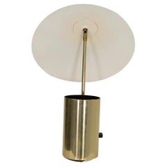 1977 George Nelson Half-Nelson Reflector Table Lamp by Koch & Lowy in Brass