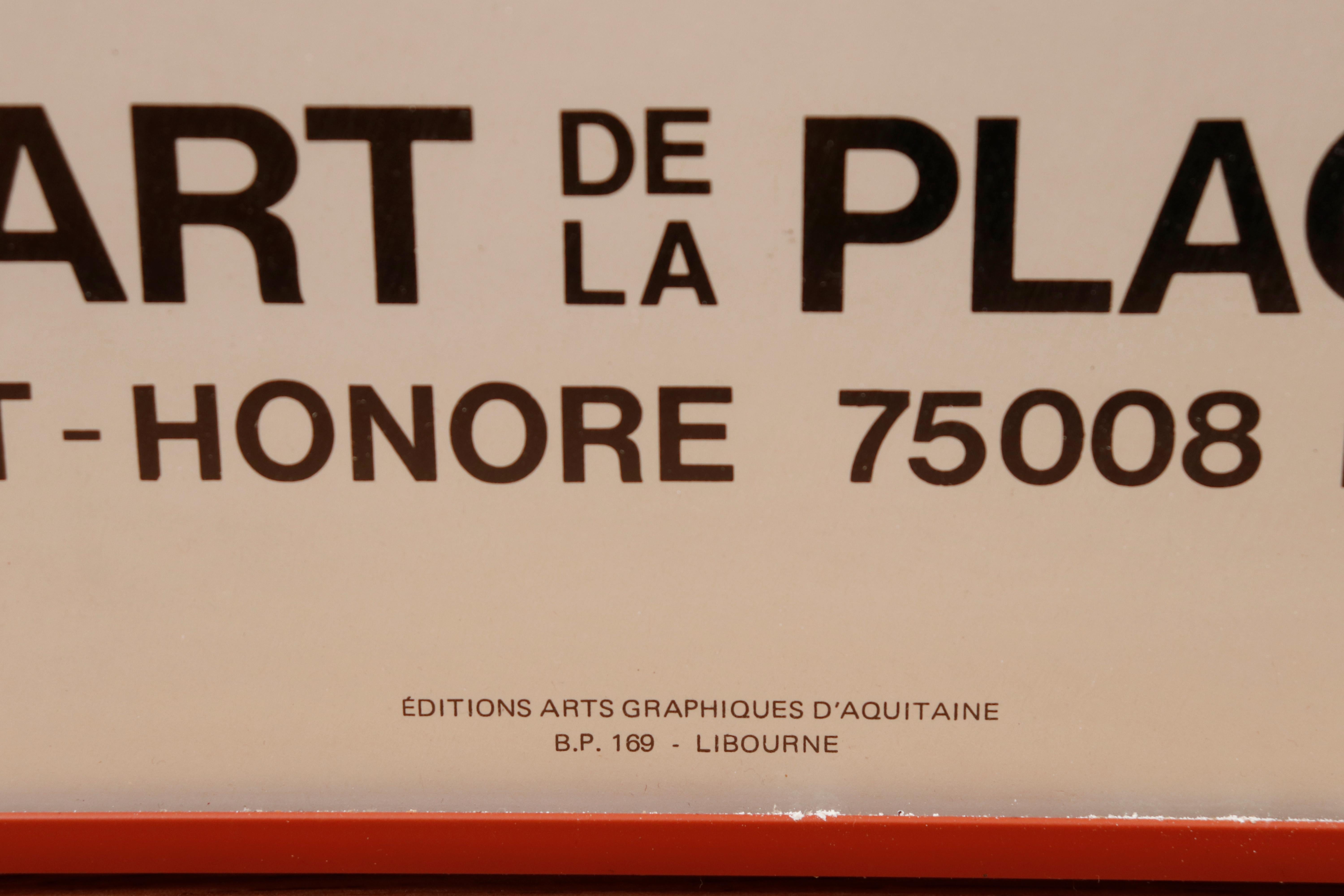 Gerahmtes Ausstellungsplakat von 1977 von Georges Braem im Angebot 2