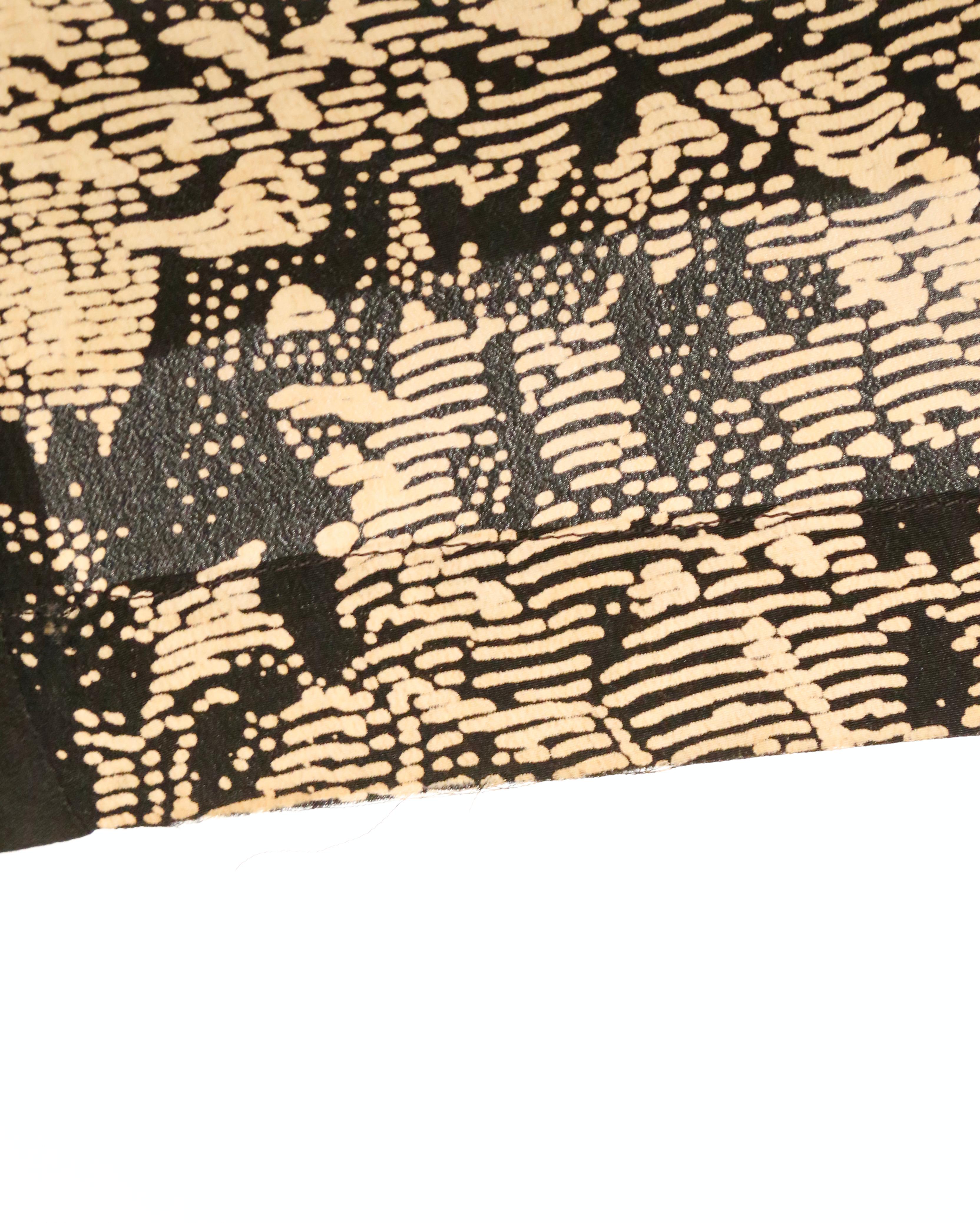 1977 ISSEY MIYAKE 'Paradise Lost' silk kimono top with print by TADANORI YOKOO 2