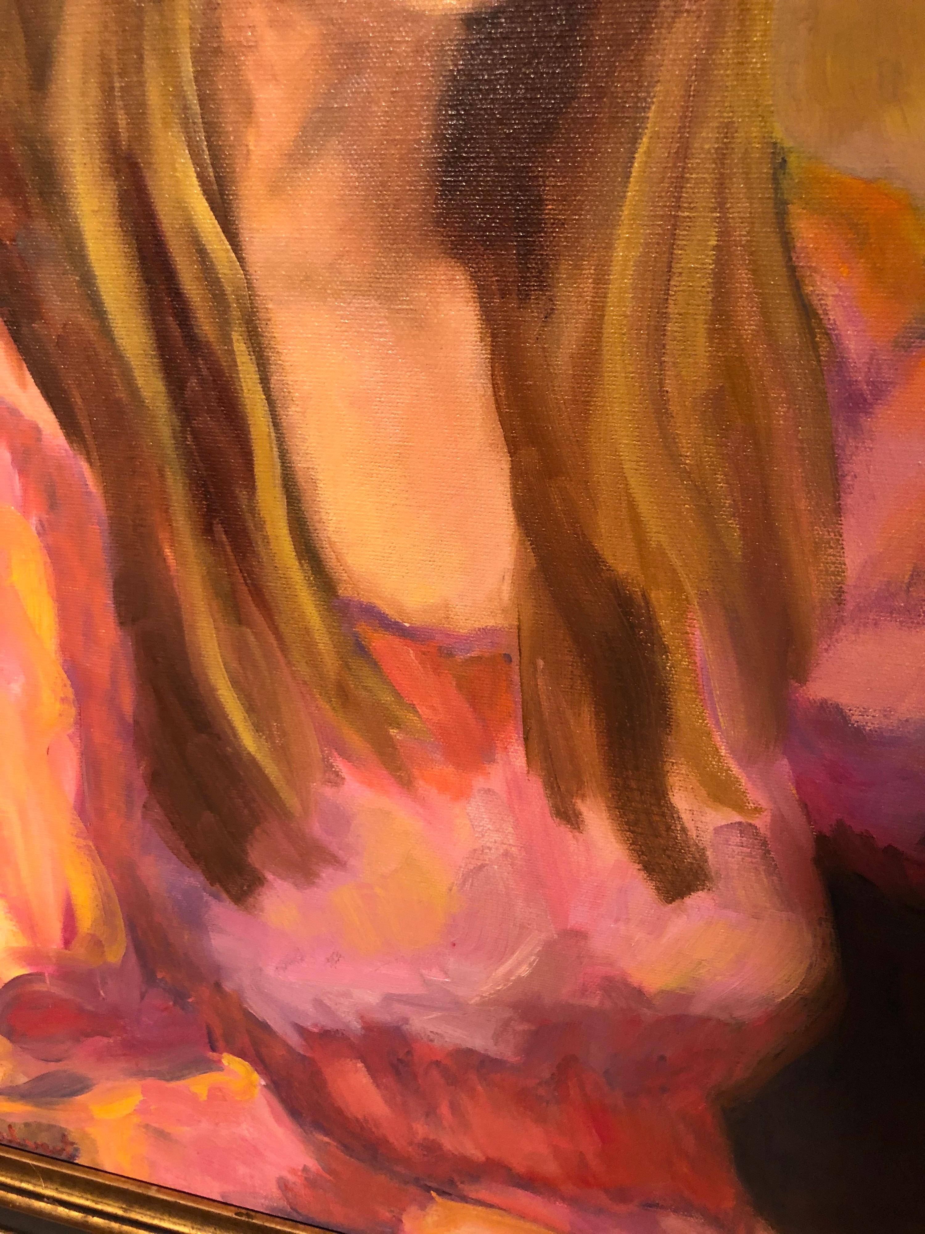 1977 Joni Mitchell-Porträt im Stil von Peggy Calvart im Angebot 7