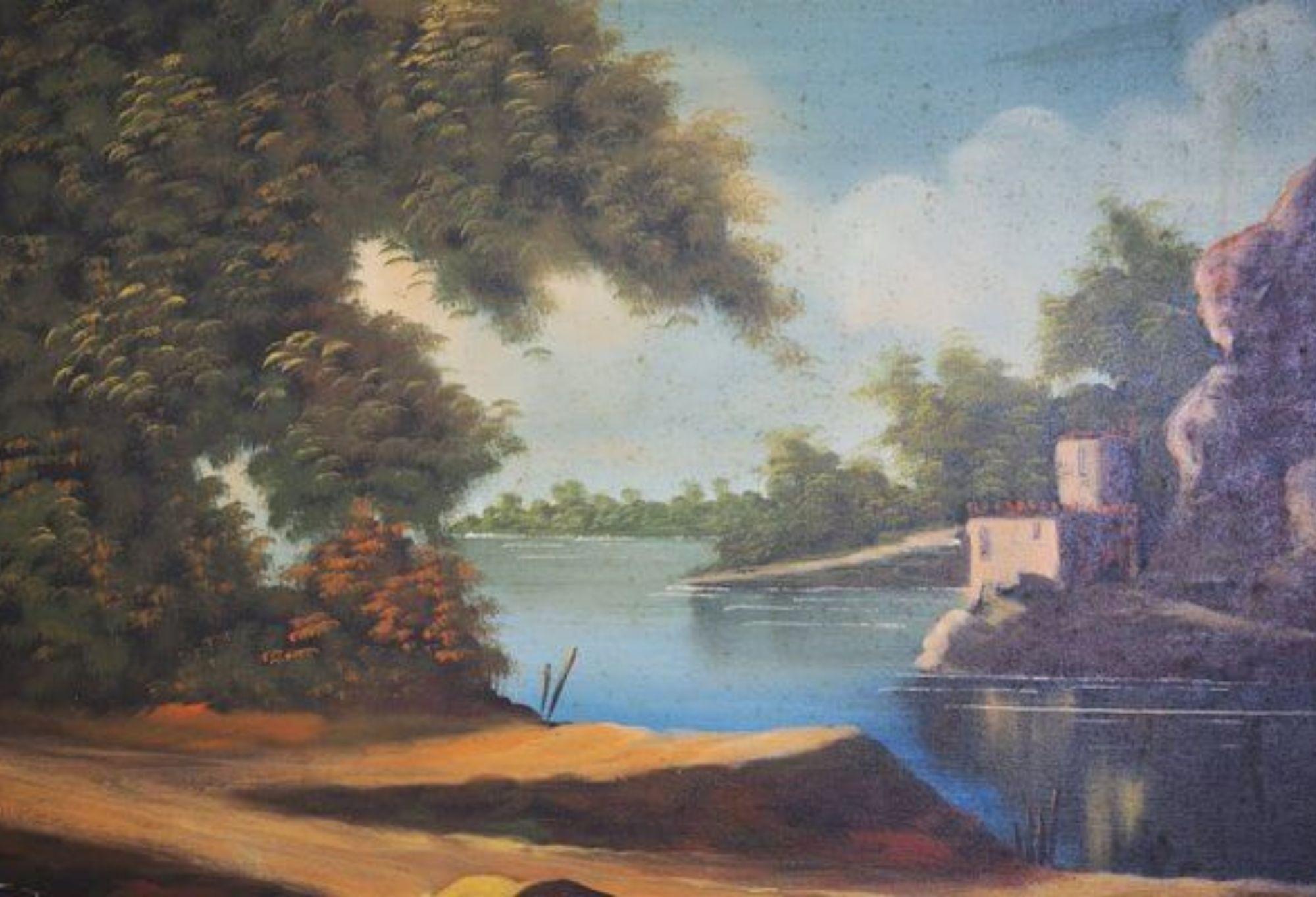 1977 Landscape Oil Painting by Francis Torry – Timeless Natural Beauty in vendita 10
