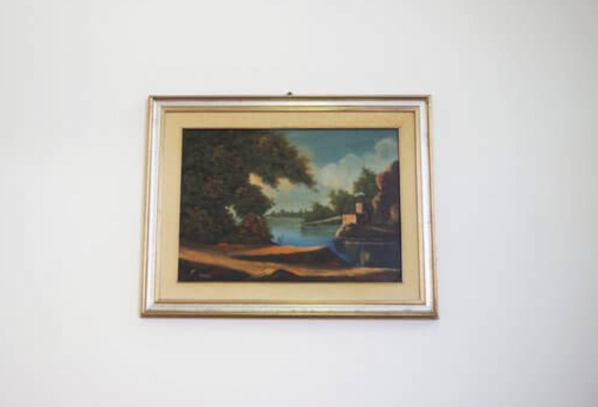1977 Landscape Oil Painting by Francis Torry – Timeless Natural Beauty in vendita 12