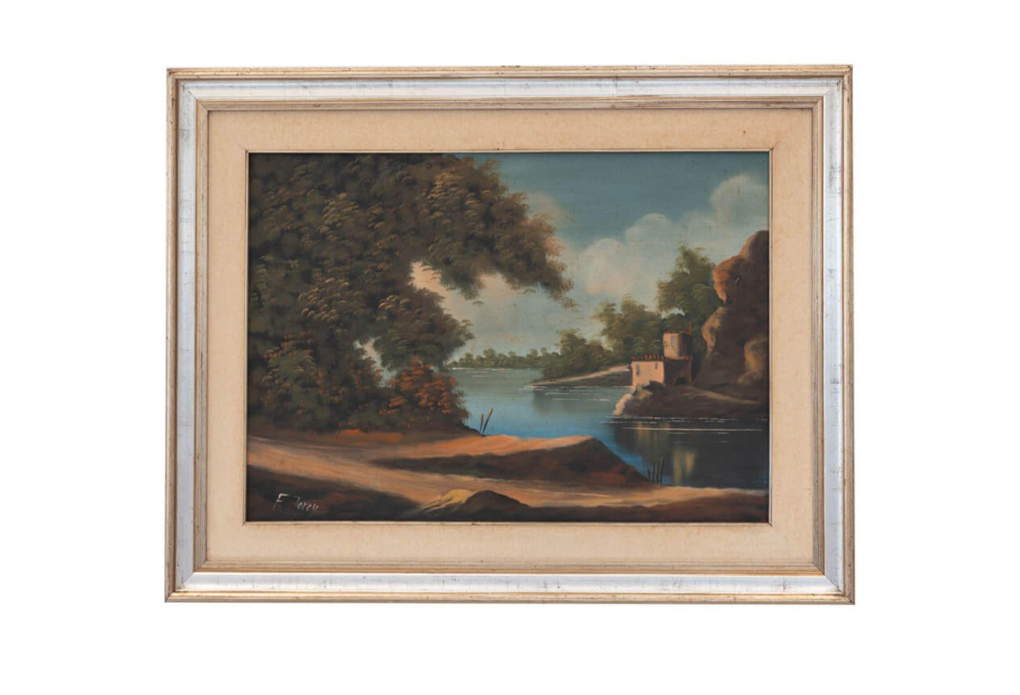 1977 Landscape Oil Painting by Francis Torry – Timeless Natural Beauty

This captivating 1977 landscape oil painting by Francis Torry is a masterful representation of nature’s serene and unspoiled beauty. Torry’s expert brushwork and use of color